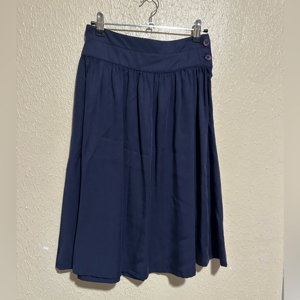 Amour‎ Vert Amadi Exclusive Blue Flare Skirt XS 100% Tencel